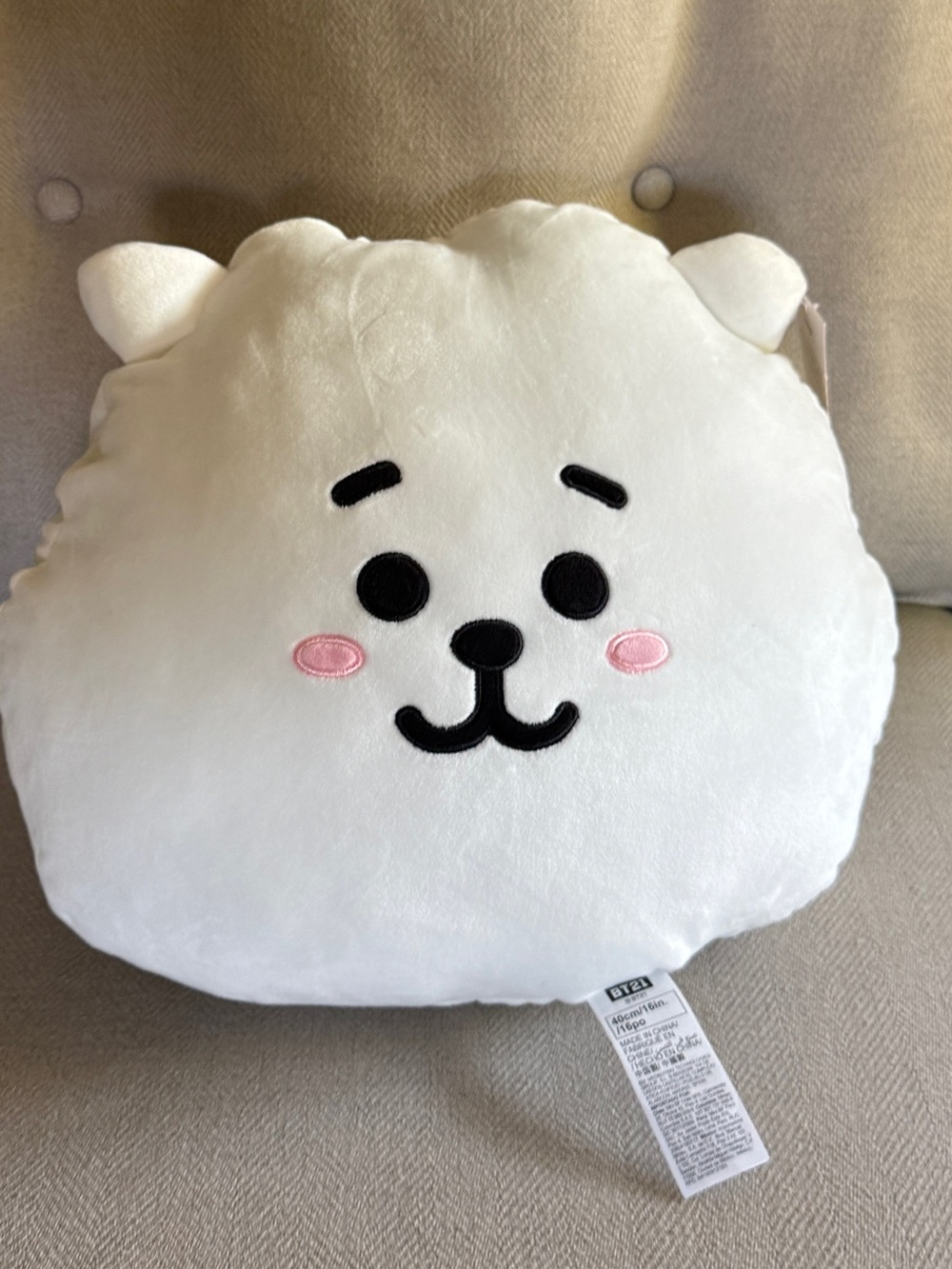 BT21 RJ 16” Plush Pillow – BTS Character
